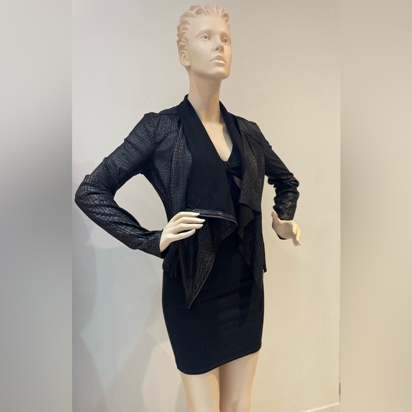 BLANK NYK | Mock Croc Faux Leather Jacket Size XSmall - Picture 4 of 11